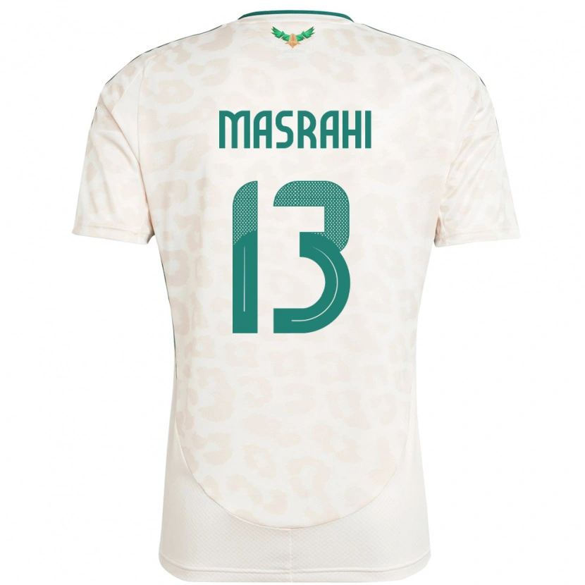 Danxen Dame Saudi-Arabia Mubarak Masrahi #13 Hvit Bortetrøye Drakt Trøye 24-26 Skjorter T-Skjorte