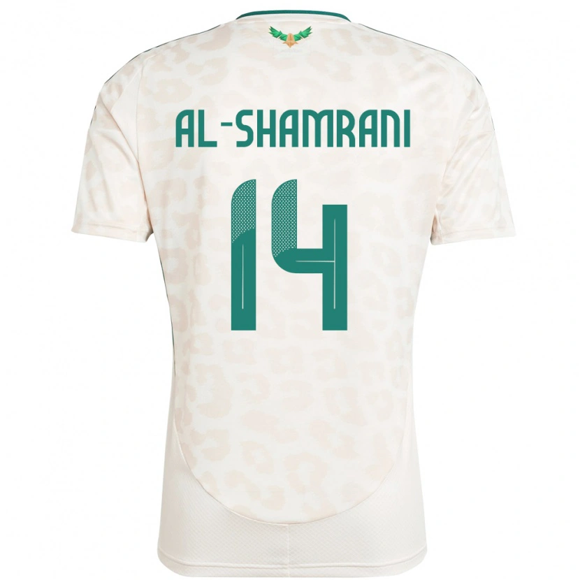 Danxen Dame Saudi-Arabia Farhah Al-Shamrani #14 Hvit Bortetrøye Drakt Trøye 24-26 Skjorter T-Skjorte