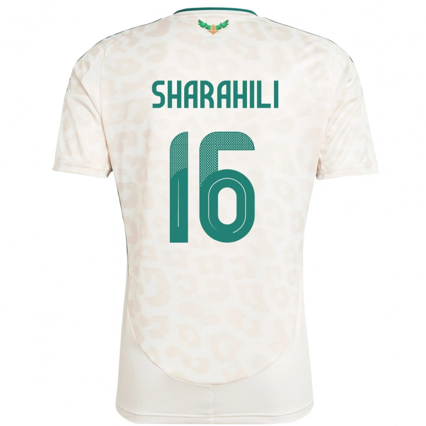 Danxen Dame Saudi-Arabia Khalid Mashhour Sharahili #16 Hvit Bortetrøye Drakt Trøye 24-26 Skjorter T-Skjorte