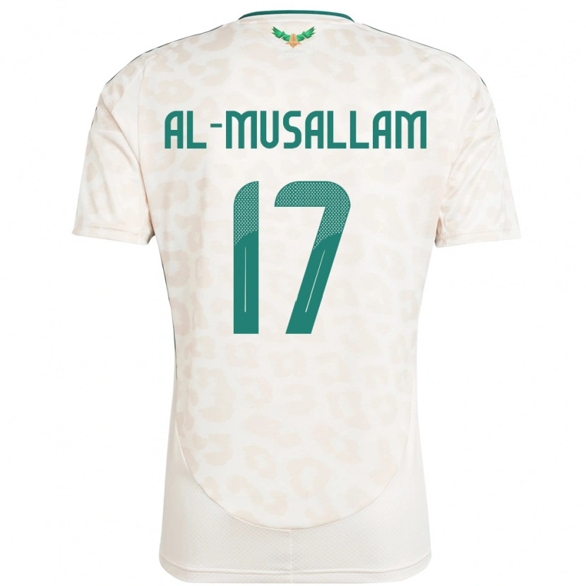 Danxen Dame Saudi-Arabia Hassan Al-Musallam #17 Hvit Bortetrøye Drakt Trøye 24-26 Skjorter T-Skjorte
