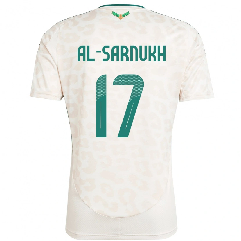 Danxen Dame Saudi-Arabia Mohamed Al-Sarnukh #17 Hvit Bortetrøye Drakt Trøye 24-26 Skjorter T-Skjorte
