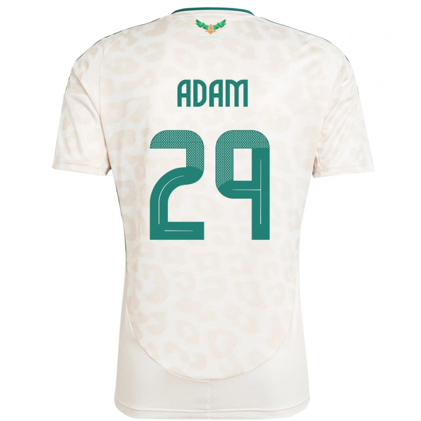 Danxen Dame Saudi-Arabia Hamed Adam #29 Hvit Bortetrøye Drakt Trøye 24-26 Skjorter T-Skjorte