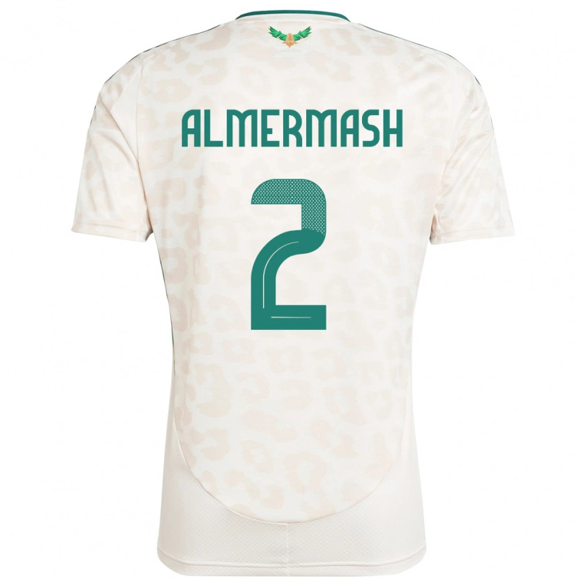 Danxen Dame Saudi-Arabia Oama Almermash #2 Hvit Bortetrøye Drakt Trøye 24-26 Skjorter T-Skjorte