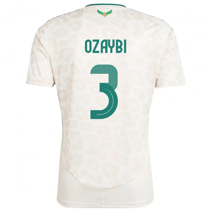 Danxen Dame Saudi-Arabia Raed Ozaybi #3 Hvit Bortetrøye Drakt Trøye 24-26 Skjorter T-Skjorte