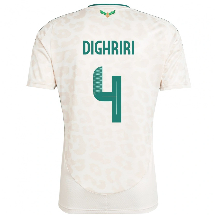 Danxen Dame Saudi-Arabia Khalid Dighriri #4 Hvit Bortetrøye Drakt Trøye 24-26 Skjorter T-Skjorte