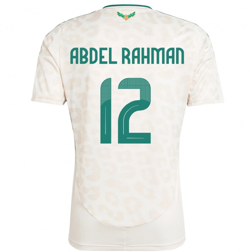 Danxen Dame Saudi-Arabia Mona Abdel Rahman #12 Hvit Bortetrøye Drakt Trøye 24-26 Skjorter T-Skjorte