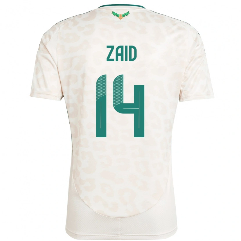Danxen Dame Saudi-Arabia Abdullah Zaid #14 Hvit Bortetrøye Drakt Trøye 24-26 Skjorter T-Skjorte