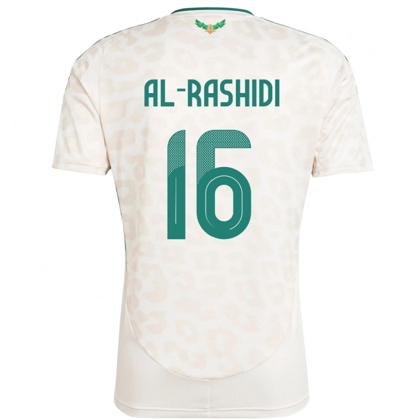 Danxen Dame Saudi-Arabia Mohammed Al Rashidi #16 Hvit Bortetrøye Drakt Trøye 24-26 Skjorter T-Skjorte