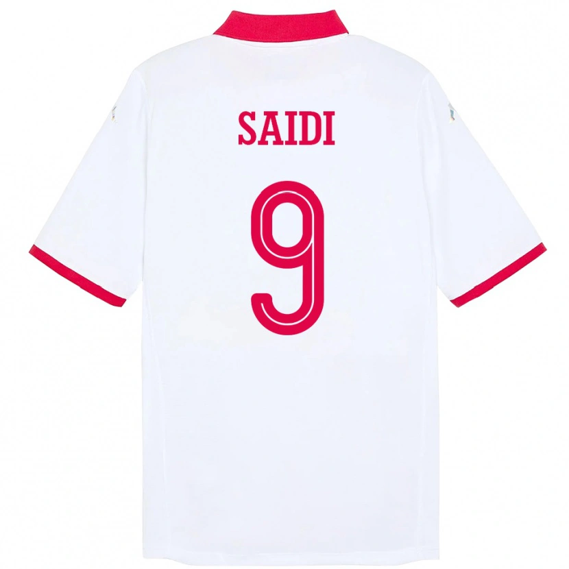 Danxen Dame Tunisia Anisse Saidi #9 Hvit Bortetrøye Drakt Trøye 24-26 Skjorter T-Skjorte