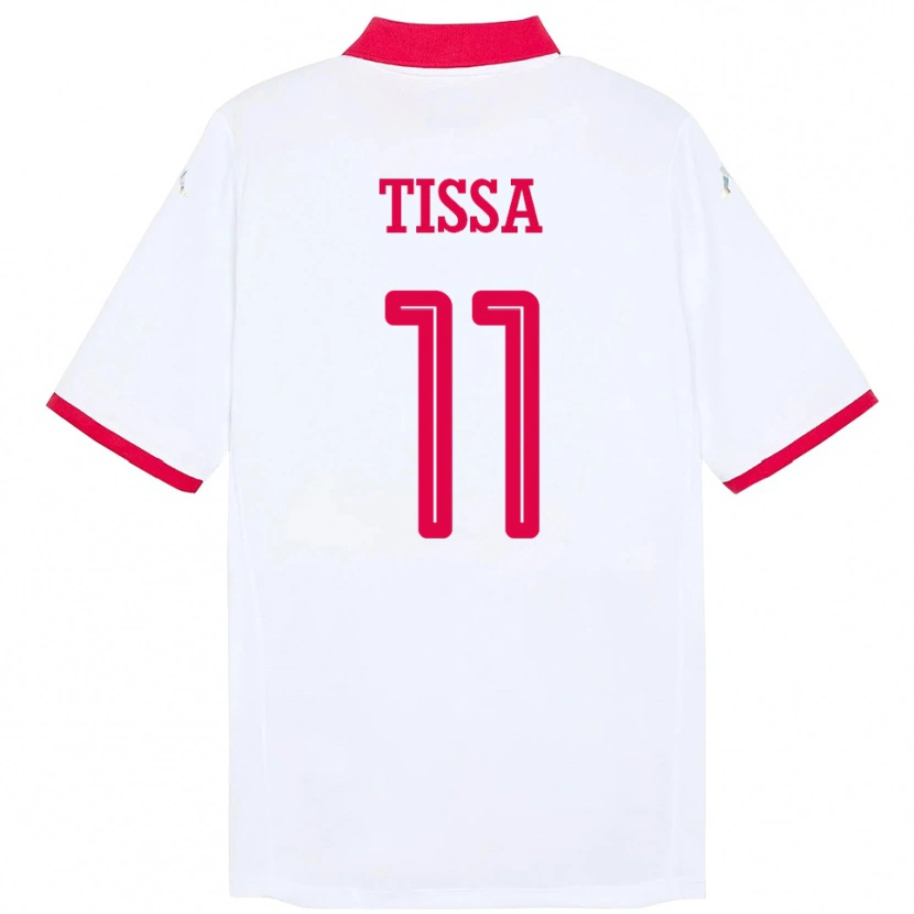 Danxen Dame Tunisia Wassim Tissa #11 Hvit Bortetrøye Drakt Trøye 24-26 Skjorter T-Skjorte