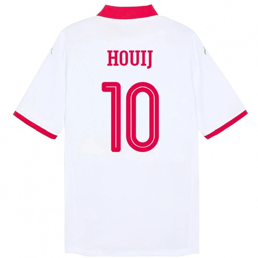 Danxen Dame Tunisia Mariem Houij #10 Hvit Bortetrøye Drakt Trøye 24-26 Skjorter T-Skjorte