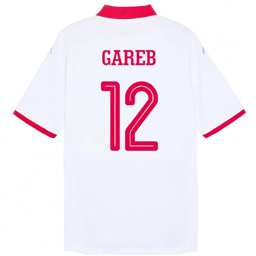 Danxen Dame Tunisia Adem Gareb #12 Hvit Bortetrøye Drakt Trøye 24-26 Skjorter T-Skjorte