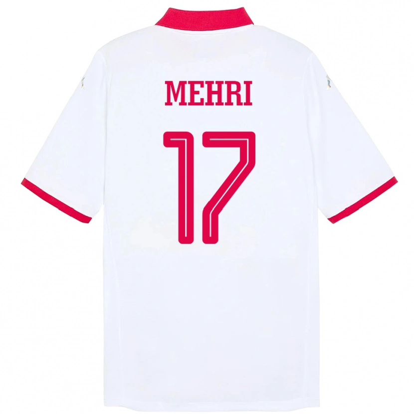 Danxen Dame Tunisia Malek Mehri #17 Hvit Bortetrøye Drakt Trøye 24-26 Skjorter T-Skjorte