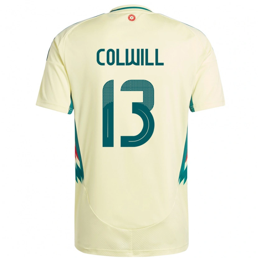 Danxen Dame Wales Rubin Colwill #13 Beige Gul Bortetrøye Drakt Trøye 24-26 Skjorter T-Skjorte