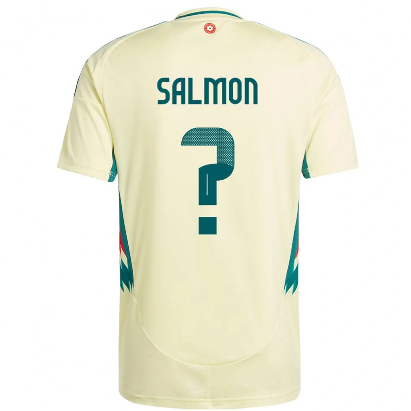 Danxen Dame Wales Josh Salmon #0 Beige Gul Bortetrøye Drakt Trøye 24-26 Skjorter T-Skjorte