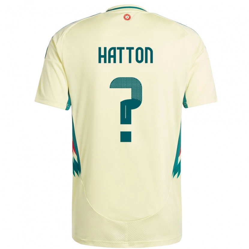 Danxen Dame Wales Oscar Hatton #0 Beige Gul Bortetrøye Drakt Trøye 24-26 Skjorter T-Skjorte