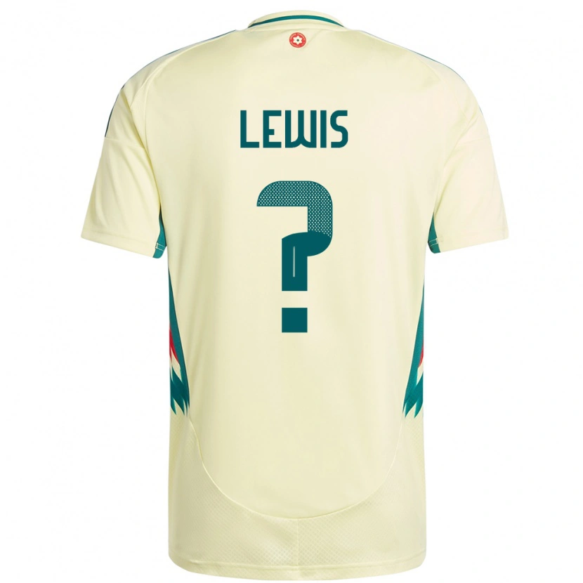 Danxen Dame Wales Bobby Lewis #0 Beige Gul Bortetrøye Drakt Trøye 24-26 Skjorter T-Skjorte