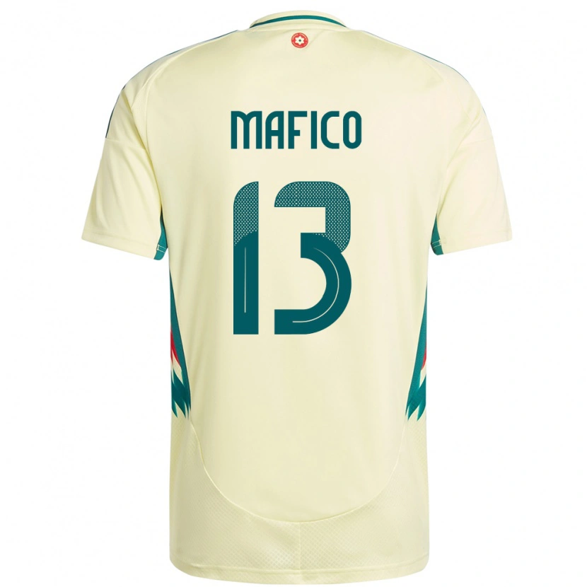 Danxen Dame Wales Dakarai Mafico #13 Beige Gul Bortetrøye Drakt Trøye 24-26 Skjorter T-Skjorte