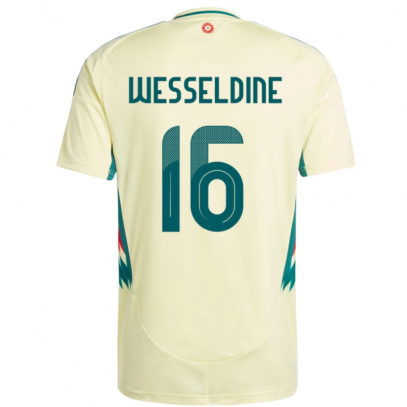 Danxen Dame Wales Charlie Wesseldine #16 Beige Gul Bortetrøye Drakt Trøye 24-26 Skjorter T-Skjorte