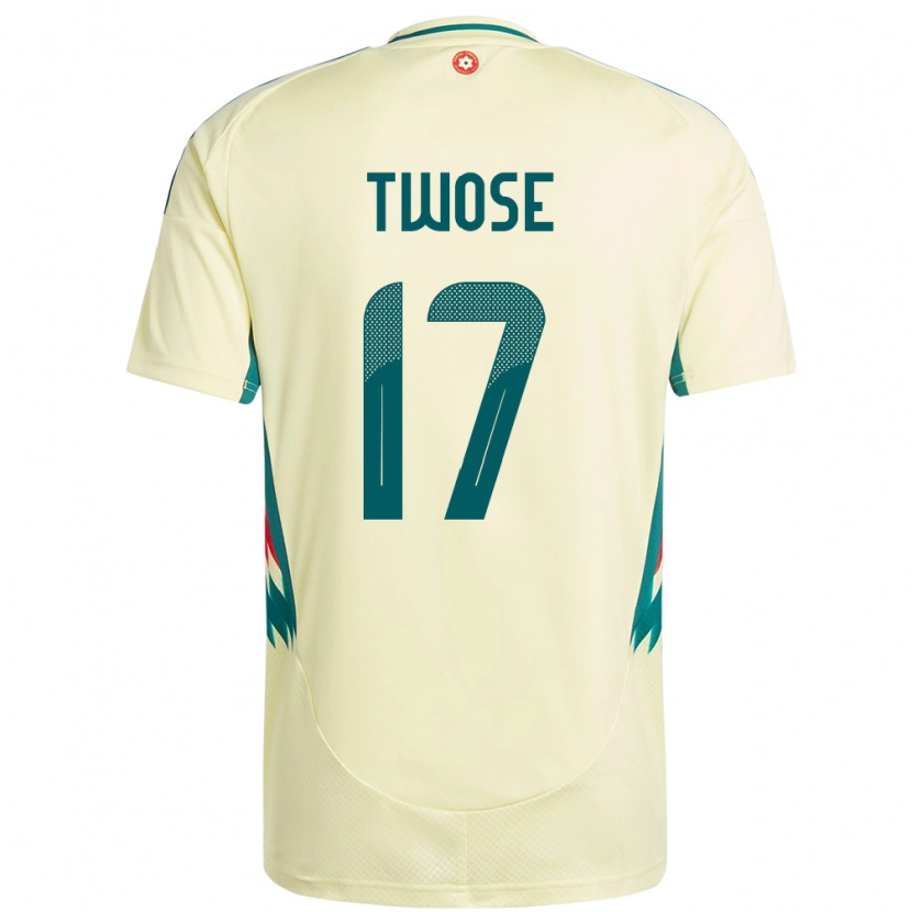 Danxen Dame Wales Cody Twose #17 Beige Gul Bortetrøye Drakt Trøye 24-26 Skjorter T-Skjorte