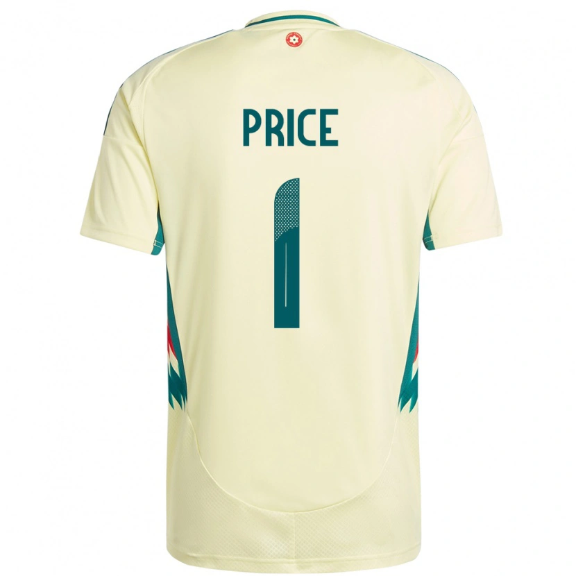 Danxen Dame Wales Jo Price #1 Beige Gul Bortetrøye Drakt Trøye 24-26 Skjorter T-Skjorte
