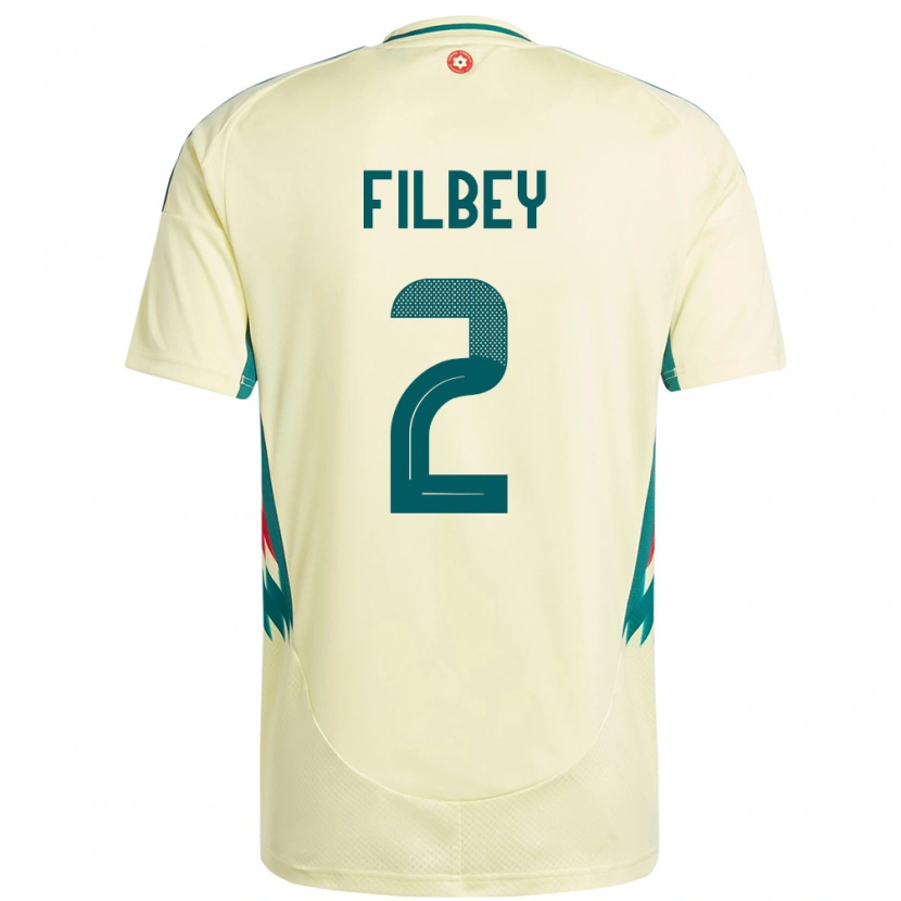 Danxen Dame Wales Anna Filbey #2 Beige Gul Bortetrøye Drakt Trøye 24-26 Skjorter T-Skjorte