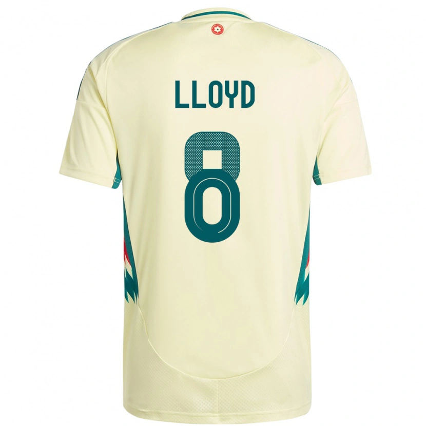 Danxen Dame Wales Ben Lloyd #8 Beige Gul Bortetrøye Drakt Trøye 24-26 Skjorter T-Skjorte