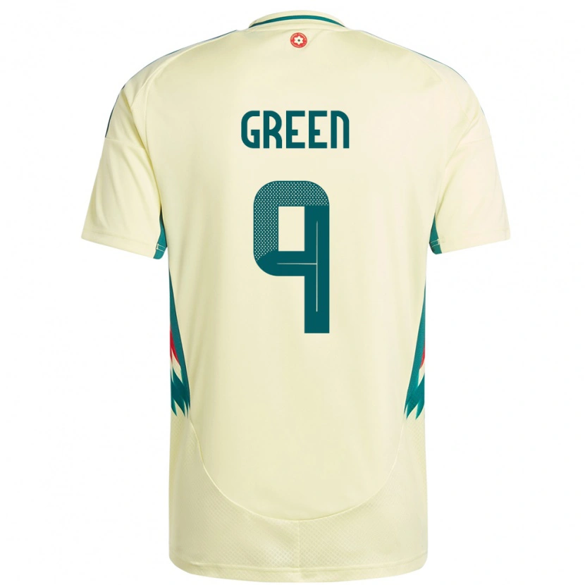 Danxen Dame Wales Kayleigh Green #9 Beige Gul Bortetrøye Drakt Trøye 24-26 Skjorter T-Skjorte