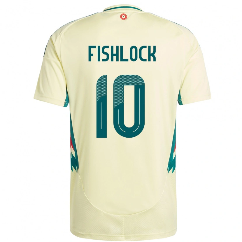 Danxen Dame Wales Jessica Fishlock #10 Beige Gul Bortetrøye Drakt Trøye 24-26 Skjorter T-Skjorte