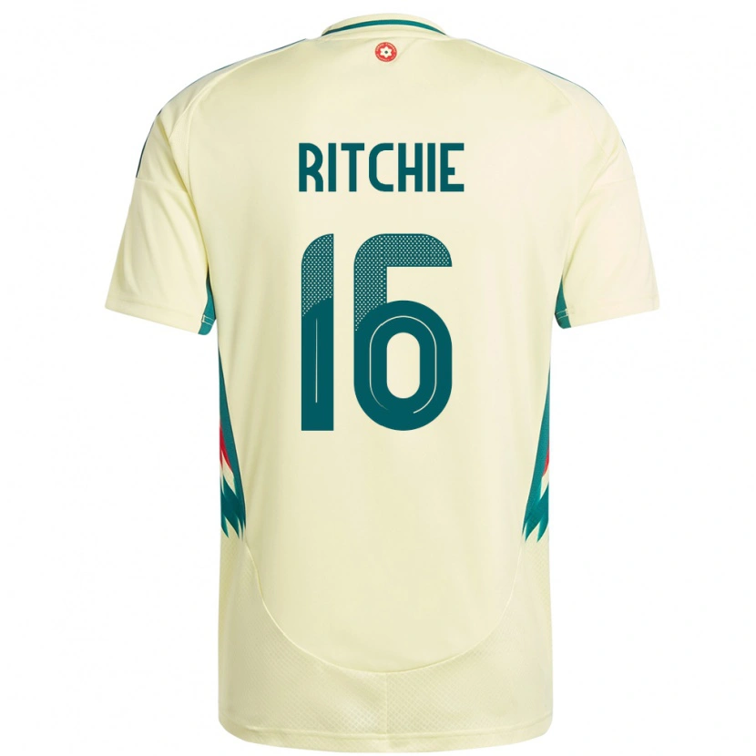 Danxen Dame Wales Amelia Ritchie #16 Beige Gul Bortetrøye Drakt Trøye 24-26 Skjorter T-Skjorte