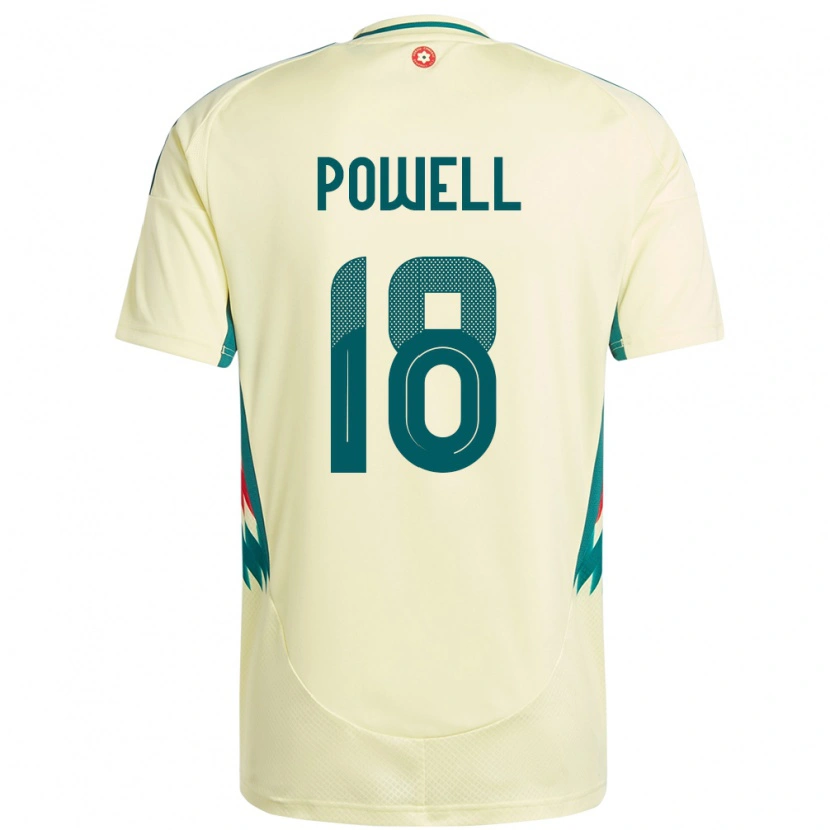 Danxen Dame Wales Ella Powell #18 Beige Gul Bortetrøye Drakt Trøye 24-26 Skjorter T-Skjorte