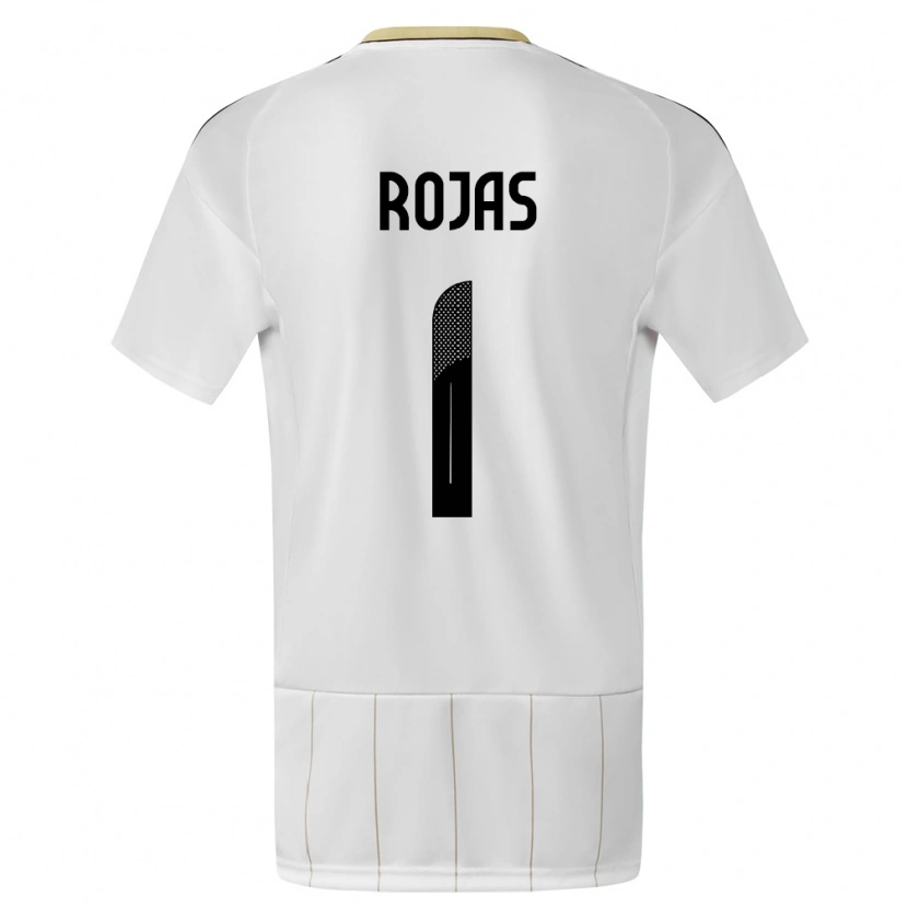 Danxen Dame Costa Rica Berny Rojas #1 Hvit Bortetrøye Drakt Trøye 24-26 Skjorter T-Skjorte