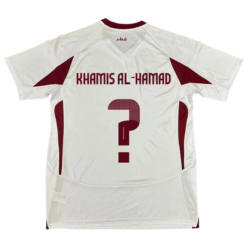 Danxen Dame Qatar Saoud Khamis Al-Hamad #0 Hvit Bortetrøye Drakt Trøye 24-26 Skjorter T-Skjorte