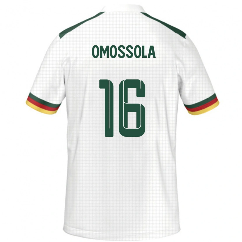 Danxen Dame Kamerun Simon Omossola #16 Hvit Bortetrøye Drakt Trøye 24-26 Skjorter T-Skjorte