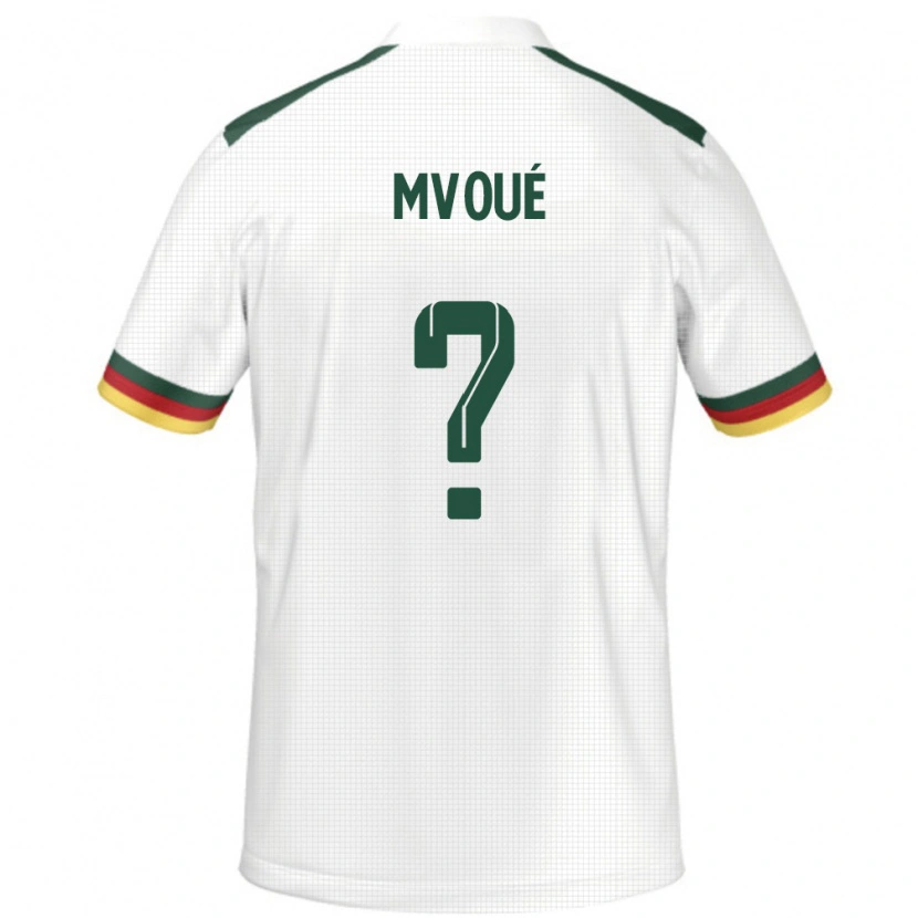 Danxen Dame Kamerun Steve Mvoué #0 Hvit Bortetrøye Drakt Trøye 24-26 Skjorter T-Skjorte