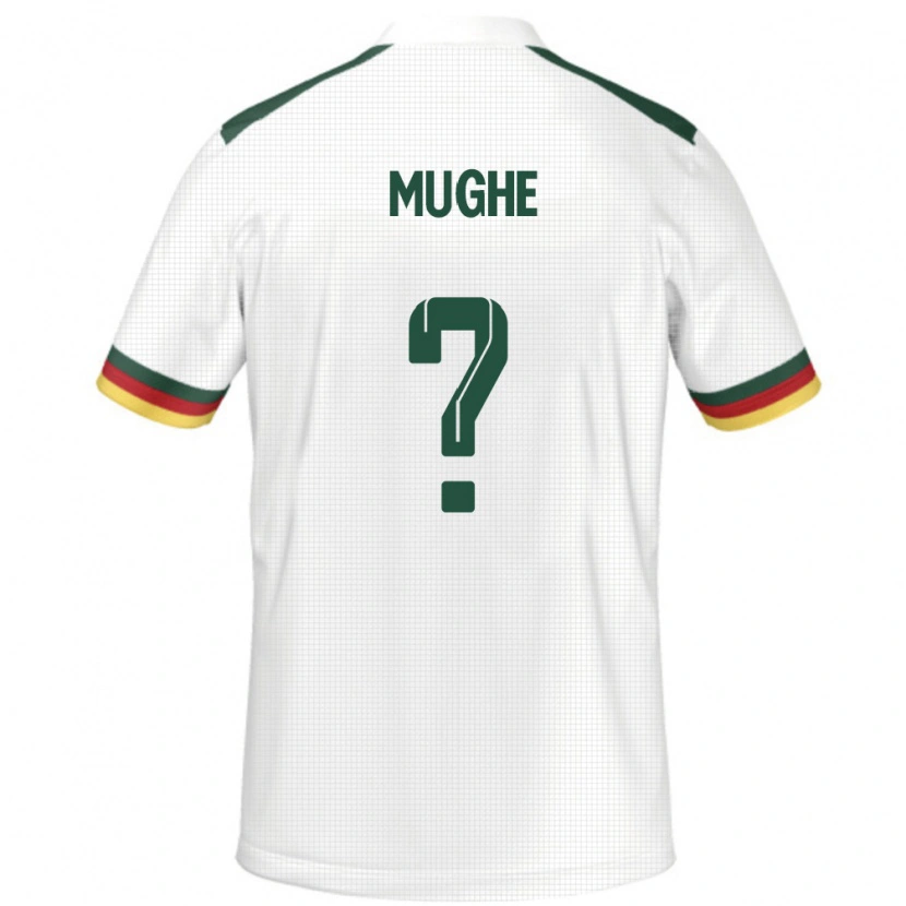 Danxen Dame Kamerun François Mughe #0 Hvit Bortetrøye Drakt Trøye 24-26 Skjorter T-Skjorte