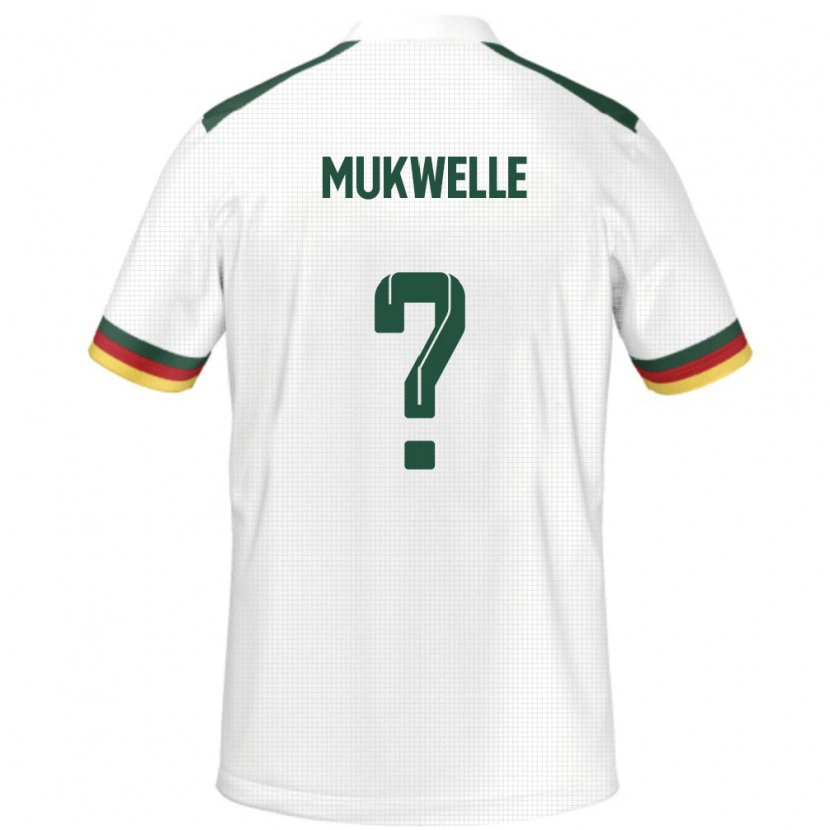 Danxen Dame Kamerun William Mukwelle #0 Hvit Bortetrøye Drakt Trøye 24-26 Skjorter T-Skjorte
