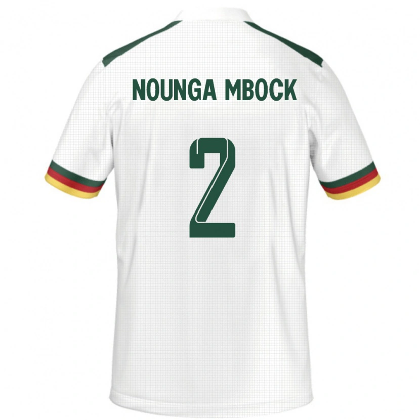 Danxen Dame Kamerun Eiffrel Hernandez Nounga Mbock #2 Hvit Bortetrøye Drakt Trøye 24-26 Skjorter T-Skjorte