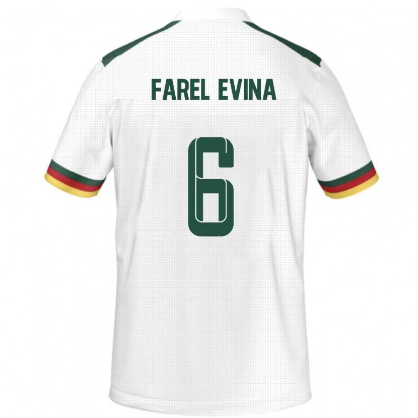 Danxen Dame Kamerun Sony Farel Evina #6 Hvit Bortetrøye Drakt Trøye 24-26 Skjorter T-Skjorte