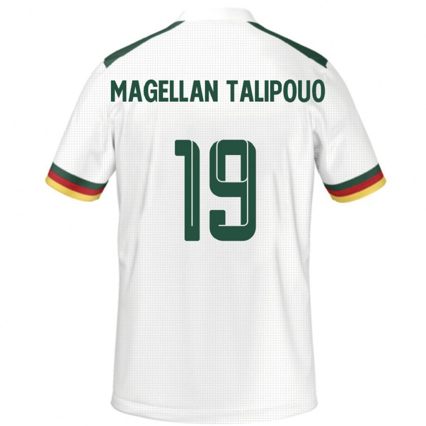 Danxen Dame Kamerun Ghane Magellan Talipouo #19 Hvit Bortetrøye Drakt Trøye 24-26 Skjorter T-Skjorte