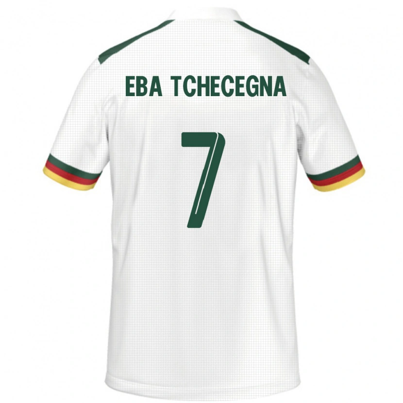 Danxen Dame Kamerun Arnold Eba Tchecegna #7 Hvit Bortetrøye Drakt Trøye 24-26 Skjorter T-Skjorte