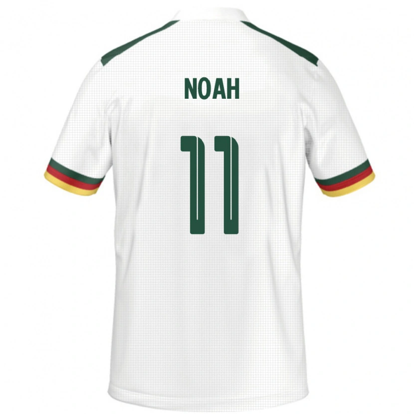 Danxen Dame Kamerun Yanick Noah #11 Hvit Bortetrøye Drakt Trøye 24-26 Skjorter T-Skjorte