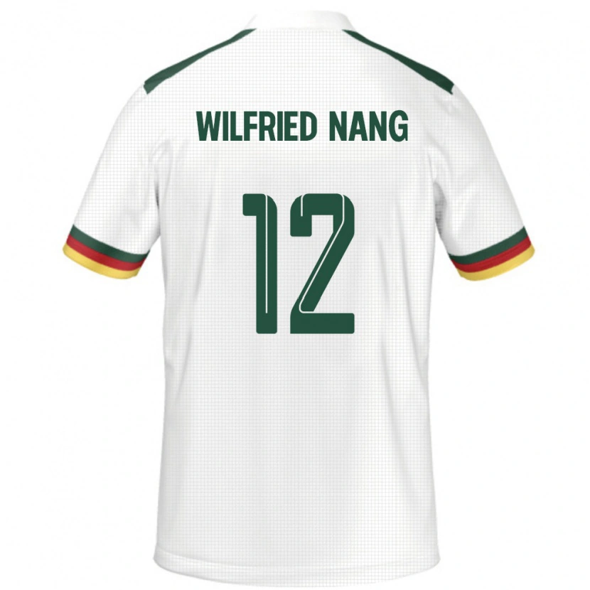 Danxen Dame Kamerun Toni Wilfried Nang #12 Hvit Bortetrøye Drakt Trøye 24-26 Skjorter T-Skjorte