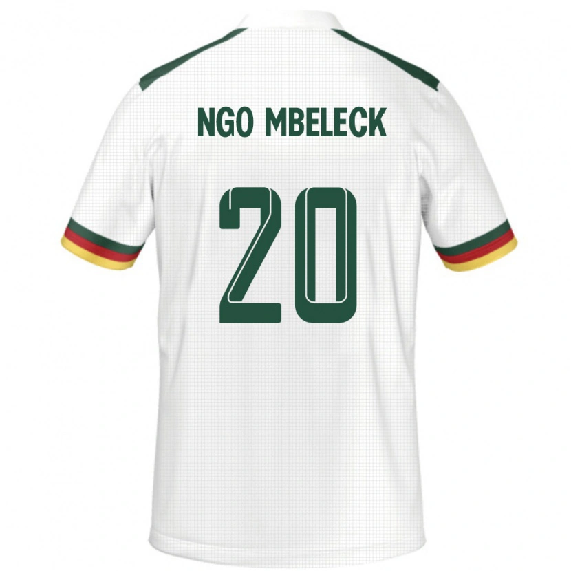 Danxen Dame Kamerun Genevieve Ngo Mbeleck #20 Hvit Bortetrøye Drakt Trøye 24-26 Skjorter T-Skjorte