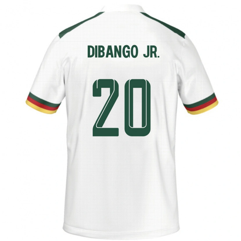 Danxen Dame Kamerun Yvan Dibango #20 Hvit Bortetrøye Drakt Trøye 24-26 Skjorter T-Skjorte