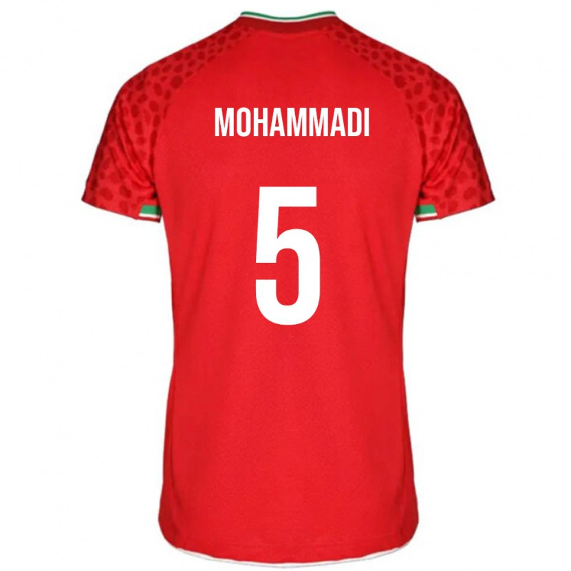 Danxen Dame Iran Milad Mohammadi #5 Rød Bortetrøye Drakt Trøye 24-26 Skjorter T-Skjorte