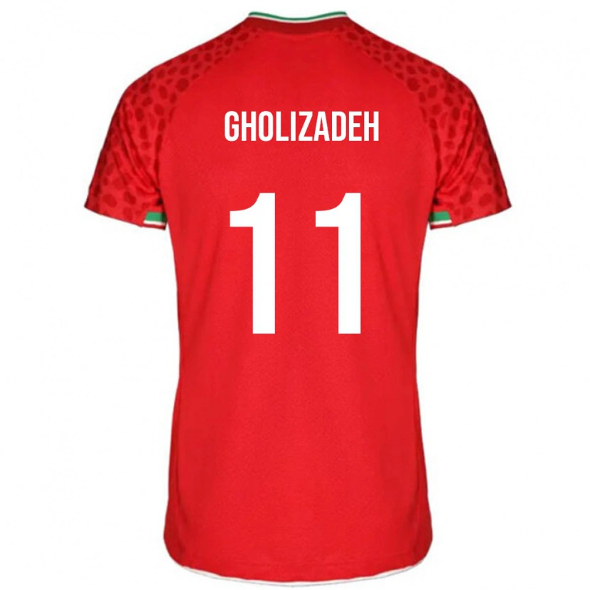 Danxen Dame Iran Ali Gholizadeh #11 Rød Bortetrøye Drakt Trøye 24-26 Skjorter T-Skjorte