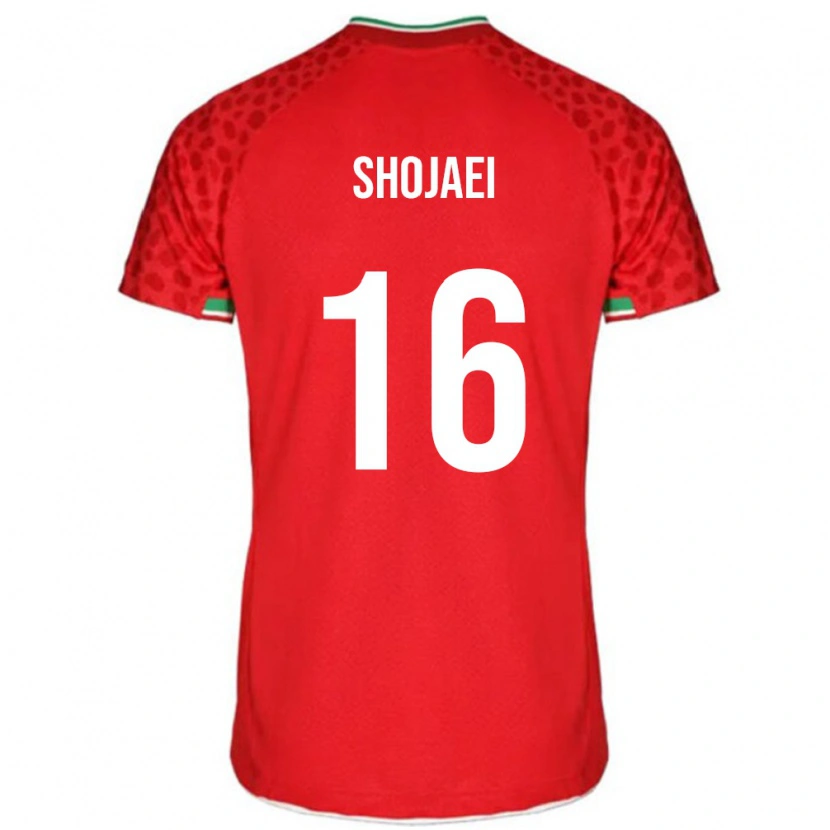 Danxen Dame Iran Amirhossein Shojaei #16 Rød Bortetrøye Drakt Trøye 24-26 Skjorter T-Skjorte