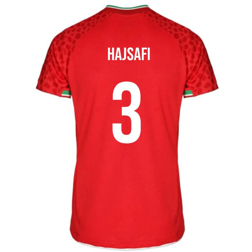 Danxen Dame Iran Ehsan Hajsafi #3 Rød Bortetrøye Drakt Trøye 24-26 Skjorter T-Skjorte