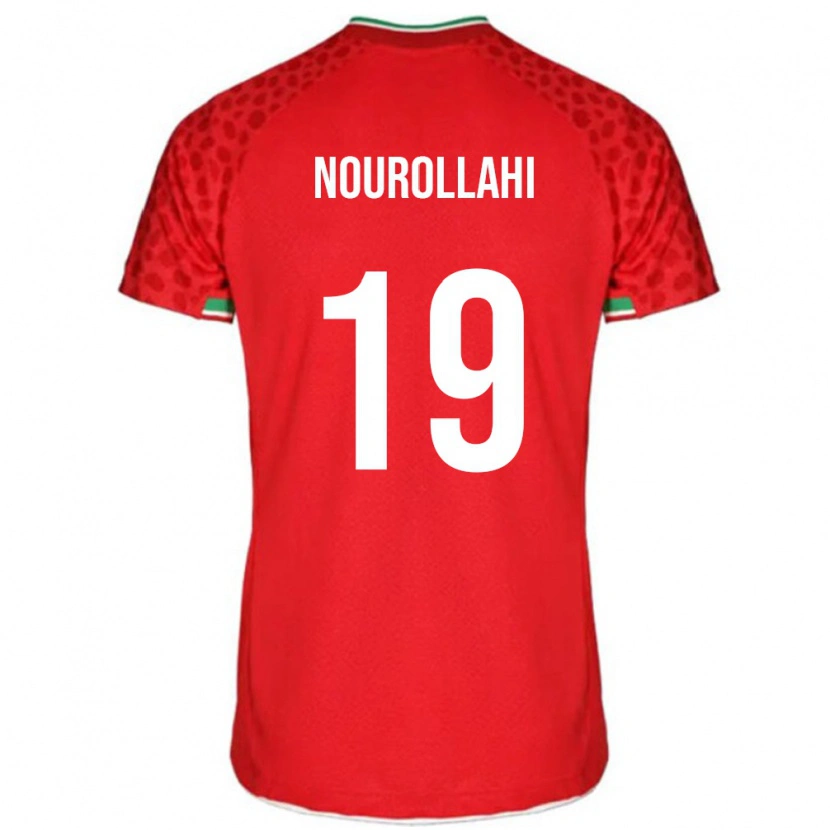 Danxen Dame Iran Ahmad Nourollahi #19 Rød Bortetrøye Drakt Trøye 24-26 Skjorter T-Skjorte